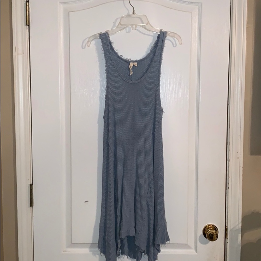 short blue dress